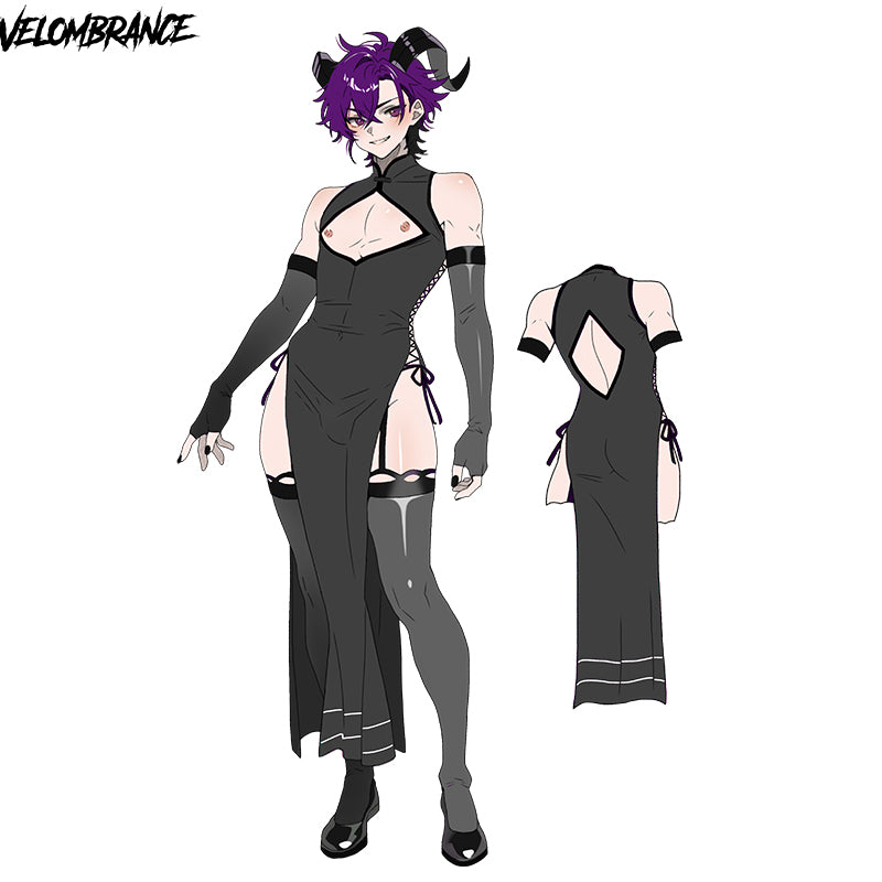 Dragon Demon Cheongsam (4-Piece Set) AS57