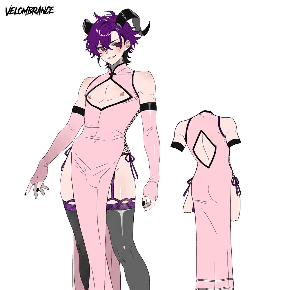 Dragon Demon Cheongsam (4-Piece Set) AS57