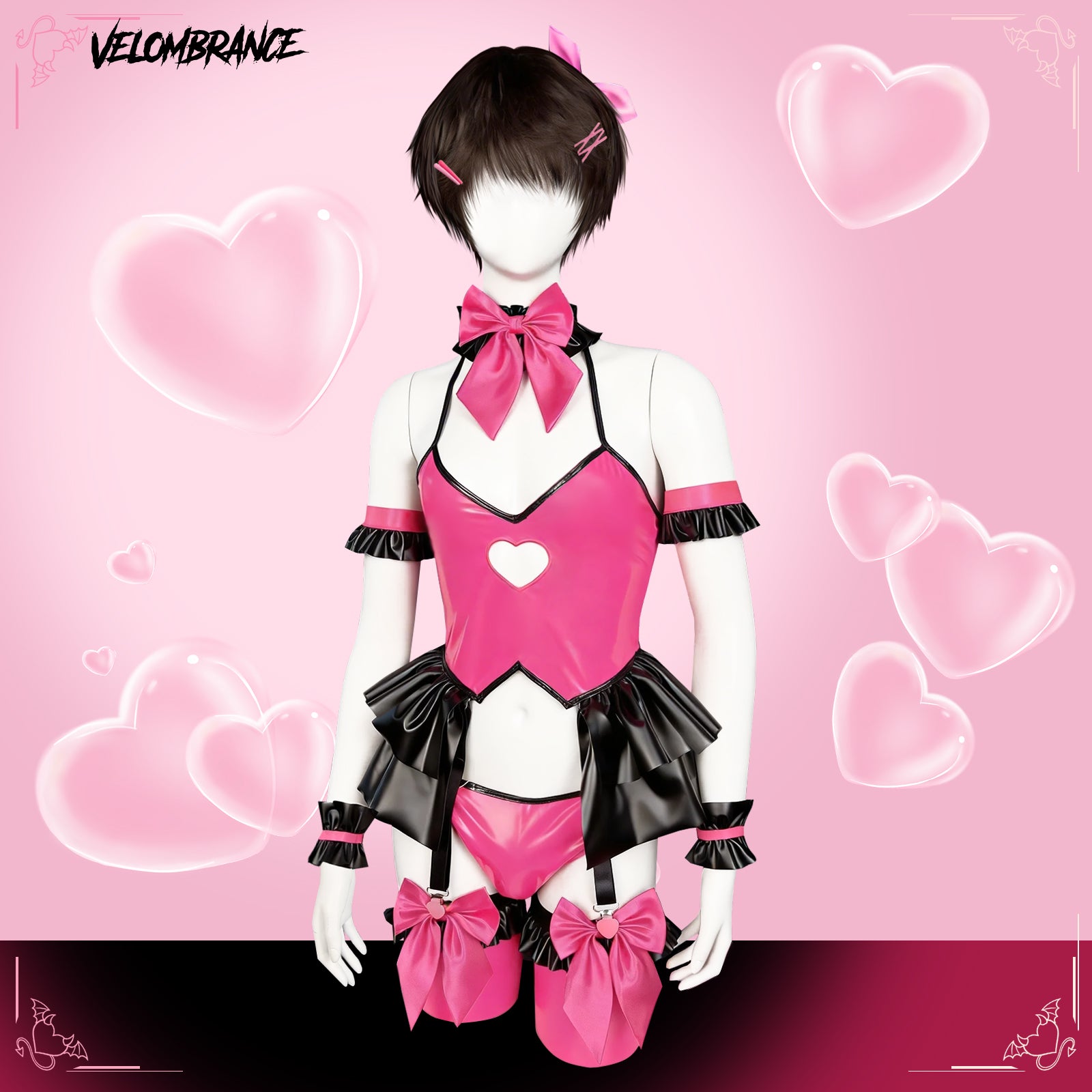 Cosplay Pink Heart Set (7-Piece Set) AS35