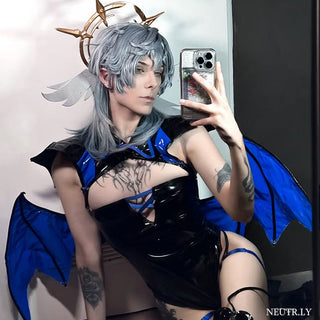 Dark Horn Succubus Cosplay Costume (6-Piece Set) AS04