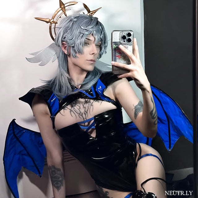 Dark Horn Succubus Cosplay Costume (6-Piece Set) AS04