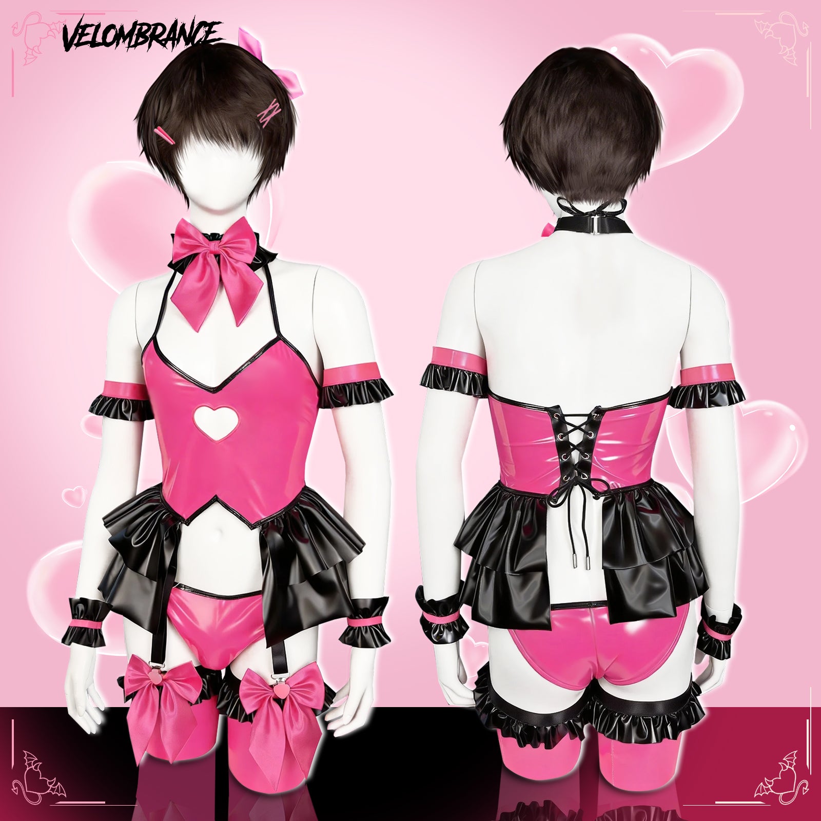 Cosplay Pink Heart Set (7-Piece Set) AS35