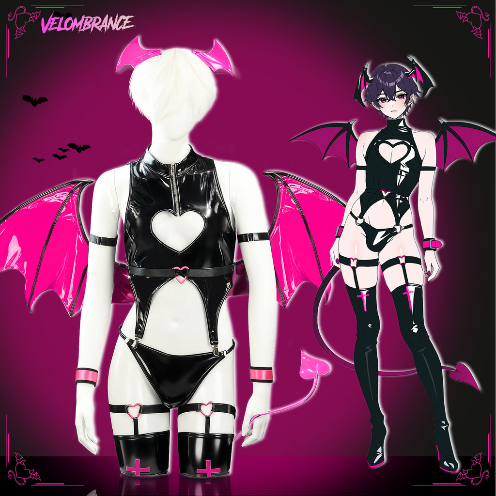 Cosplay Devil Bodysuit (7-Piece Set) AS32