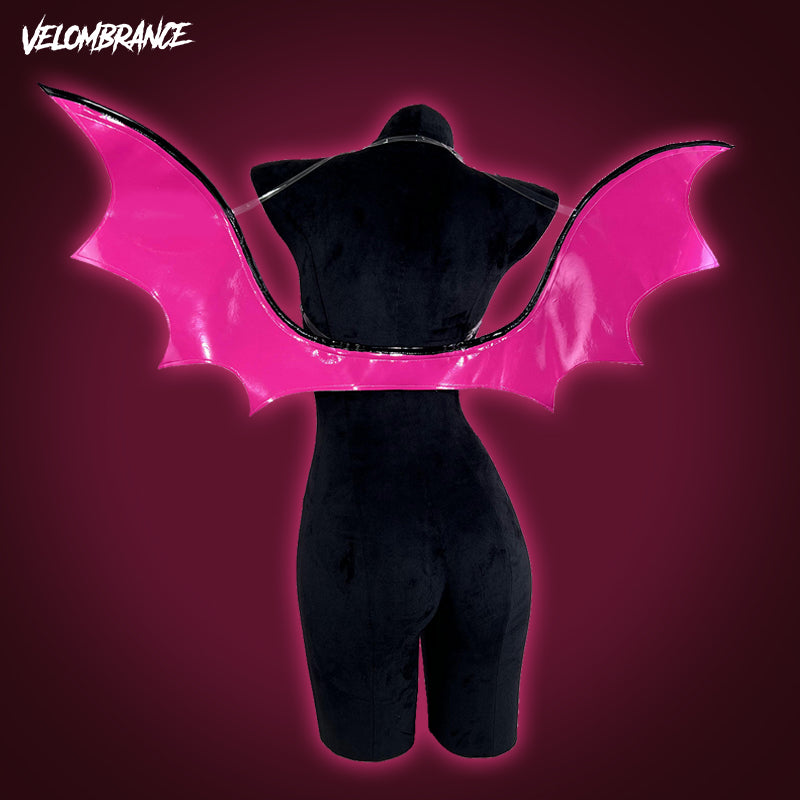 Cosplay Hot Pink Bat Devil Wings