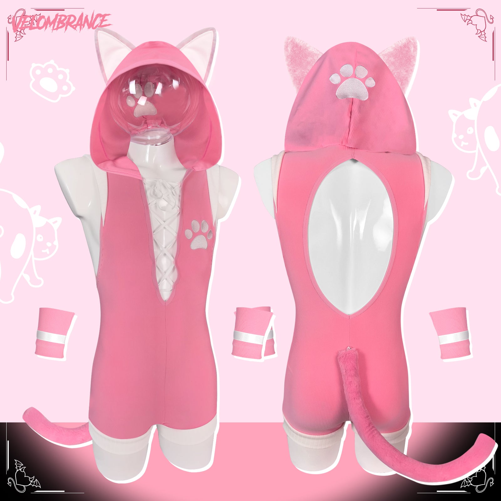 Cat Bodysuit (3-Piece Set) AS43