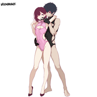 Femboy Hollow-out Couple Bodysuit CP07