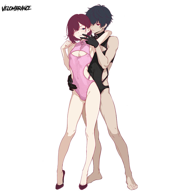 Femboy Hollow-out Couple Bodysuit CP07