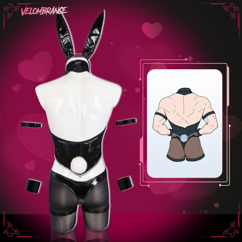 Cosplay Bunny Elastic Bodysuit Set (5-Piece Set) AS02