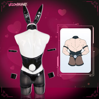 Cosplay Bunny Elastic Bodysuit Set (5-Piece Set) AS02