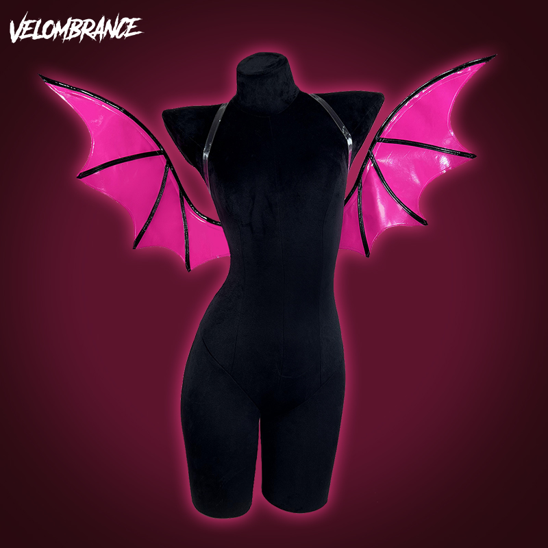 Cosplay Hot Pink Bat Devil Wings