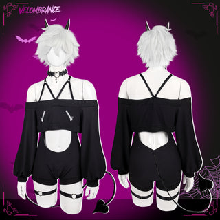 Pre sale Halloween Spooky Demon Knit Set (6-Piece Set) AS70