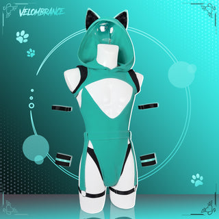 Minty Meow Bodysuit (5-Piece Set) AS46