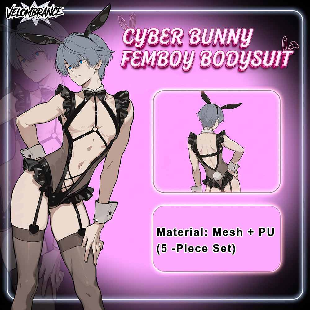 Cyber Bunny Femboy Bodysuit (5-Piece Set) AS63