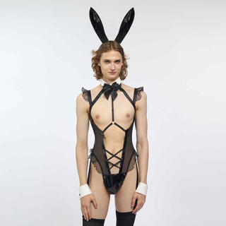 Cyber Bunny Femboy Bodysuit (5-Piece Set) AS63