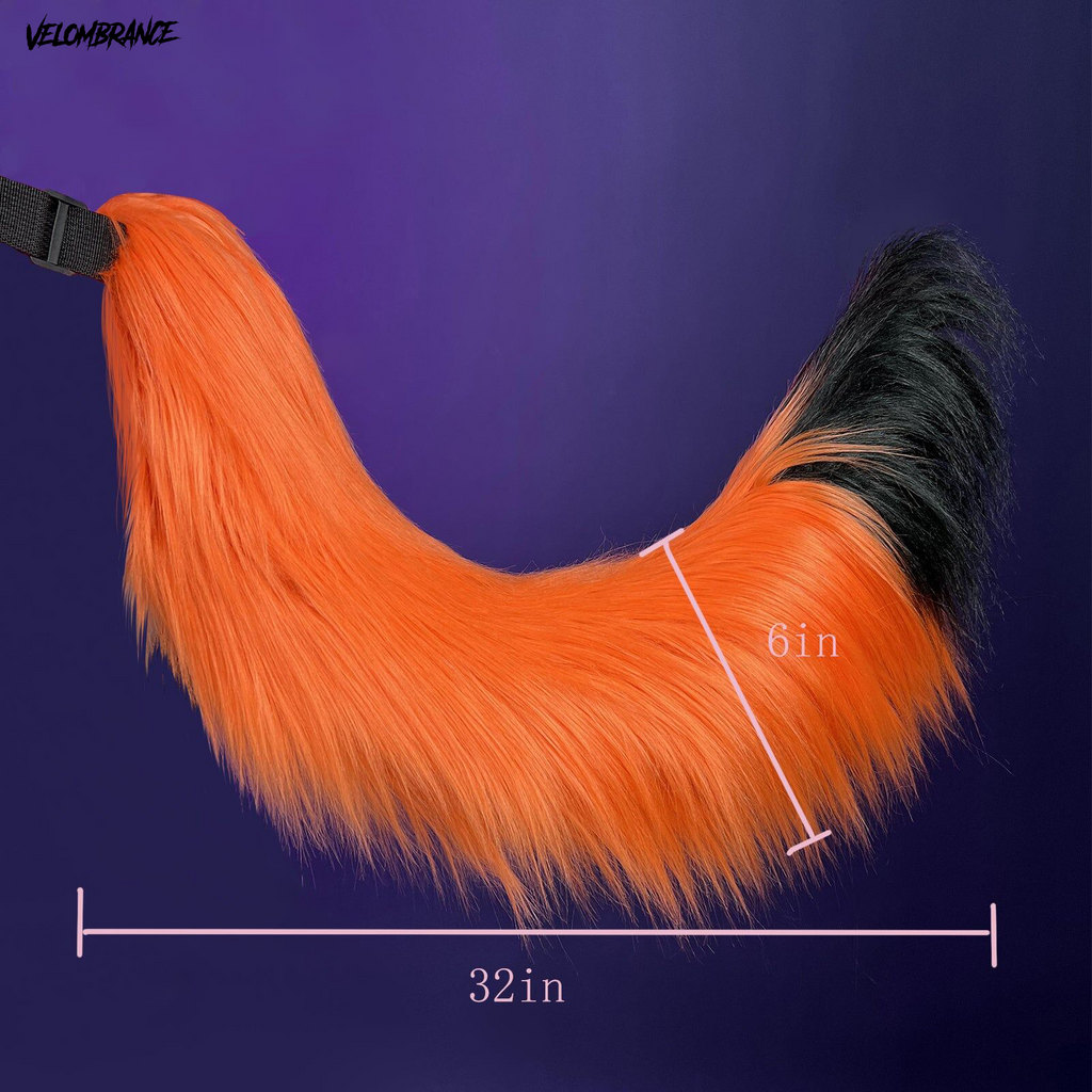 Cosplay Orange Fox Tail