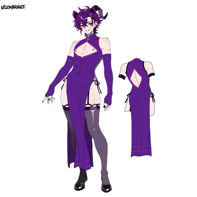 Dragon Demon Cheongsam (4-Piece Set) AS57