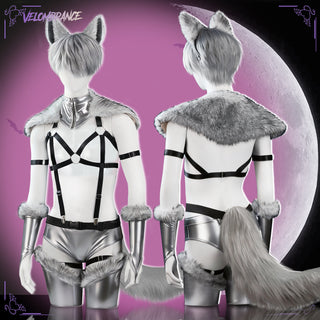 Cosplay Wolf Strappy Bodysuit(6-Piece Set) AS05