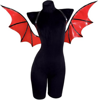 Cosplay Hot Pink Bat Devil Wings