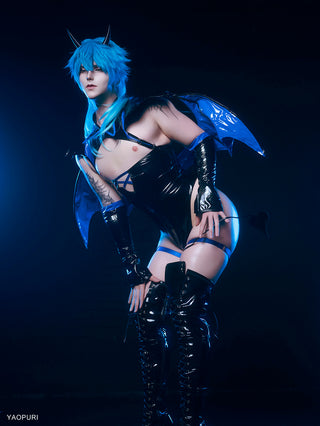 Costume cosplay della Succube dalle Corna Oscure (set da 6 pezzi) AS04
